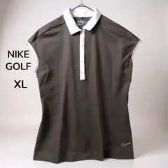 NIKE GOLF ゴルフウェア ノースリーブ トップス XL グレー ゆったり