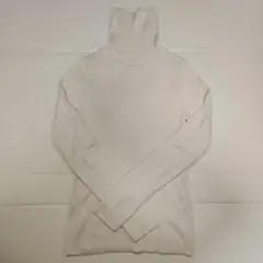 GU　ハイネック　薄手リブニット