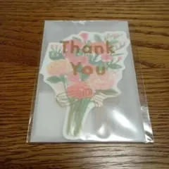 グリーティングカード　花　(新品・未開封です)