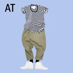 エーティー AT ボーダーTシャツ 半袖Tシャツ 半袖カットソーのサムネイル