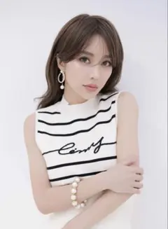 当日発送☆ eimy istoire eimyクラシックボーダーノースリニットのサムネイル