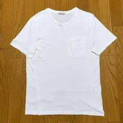 モンクレール ワッペン マジックテープ XL ホワイト Tシャツ 4S536