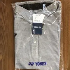 YONEX グレー ボタンダウンポロシャツO