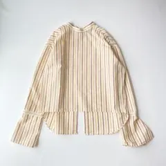 ロク　STRIPE LONG CUFFS SHIRTS ストライプロングシャツ