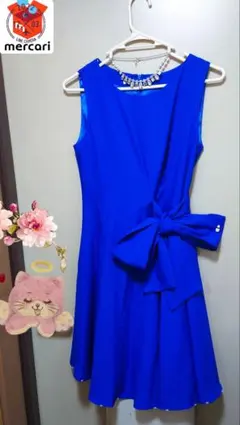 パール付きロイヤルブルードレス