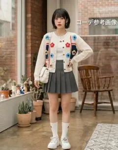 【最終値下げ】kutirクロシェフラワーカーディガン