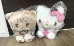 ハローキティ　mikko ドーナツ　ぬいぐるみ　２点セット