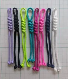 ９　パラコード　パーツ　8本セット　【ハンドメイド】