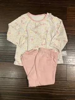【90】UNIQLO、花柄コットンパジャマ