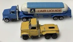 ミニカー 2台セット タンクローリー L'AIR LIQUIDE