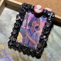 083 ホイップデコ　地雷系　韓国　ピンククロス　トレカケース
