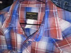 Rustler by Wrangler チェック柄 ウエスタンシャツXLオンブレのサムネイル