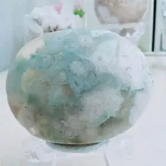 グリーン桜瑪瑙 パーム 天然石 握り石 - メルカリ