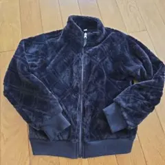 トップバリュ フリースジャケット サイズ140 黒