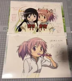 まどマギ 複製原画付クリアファイル - メルカリ
