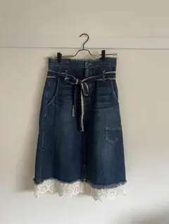 【美品】 balcony and bed デニムスカート　36のサムネイル