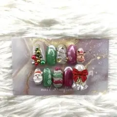 ネイルチップ クリスマス 冬 イメージ