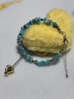 ターコイズと天然石のブレスレット