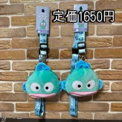 Sanrio サンリオ　ハンギョドン ネックストラップ付ぬいぐるみポーチ　2個のサムネイル