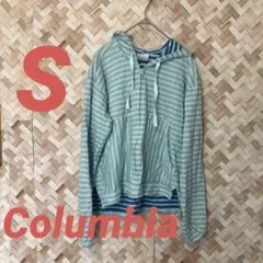 Columbia コロンビア ジップアップパーカー ボーダー柄 【S】のサムネイル