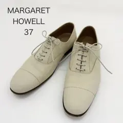 MARGARET HOWELL★スエード レースアップ ライトベージュ 37のサムネイル