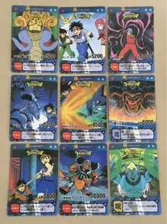 ドラゴンクエスト・ダイの大冒険　カードダス9枚セット　1992年当時物