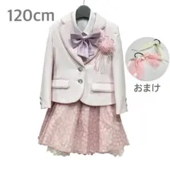 120cm ピンク　入学式　フォーマルドレス　ヘアゴムセット　デコラピンキーズ