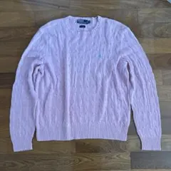 POLO pink カーディガン