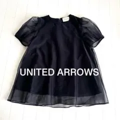 完売☆united arrows オーガンジーミニパフショートスリーブブラウス