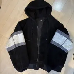 ボアジャケット(黒・白)