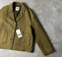 新品【ザラ】ZARA ヘリンボーンジャケット アウター
