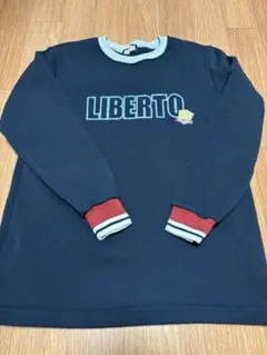 EDWIN LIBERTO ネイビー トレーナー　パジャマ上のみ　裏起毛　160