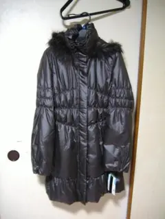 claro　LLサイズ　新品　3wayロングダウンコート　茶色