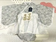 cottoli コトリ 80cm 袴ロンパースミントグリーン　花柄　女の子