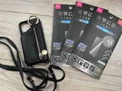 iPhone13mini ショルダーストラップ付きケース　コイン　カード