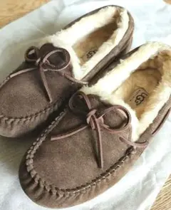 UGG　23cm　モカシン　茶色