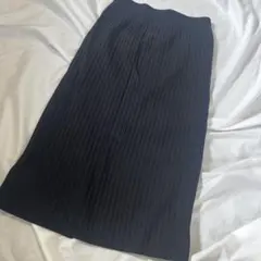 黒 リブ編み タイトスカート　綺麗