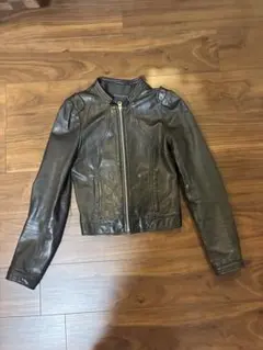 黒いライダースジャケット Sサイズ　羊皮