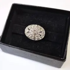 シルバーオーバル型帯留め