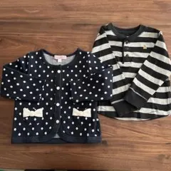子供服　カーディガン(ネイビー) 90cm .babyGAPカットソー90cm