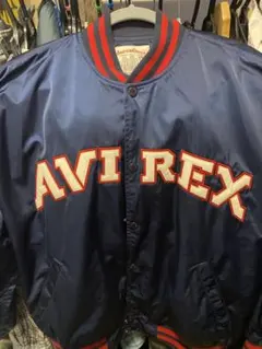 AVI REX スタジャン ネイビー L