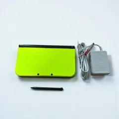【動作品】Newニンテンドー3DSLL ライム×ブラック 本体
