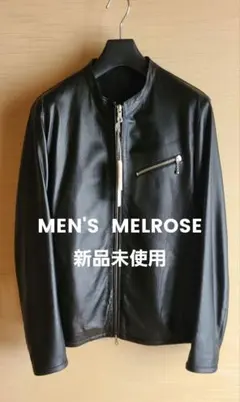 【とんちゃん専用】MEN'S MELROSE 黒 レザージャケット　サイズ3 2026年最新】MEN'S MELROSE メンズ レザージャケット・ライダースの