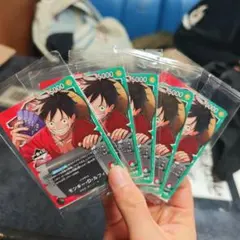 極美品　一番くじ　ワンピース ルフィ 5パック OP13-001