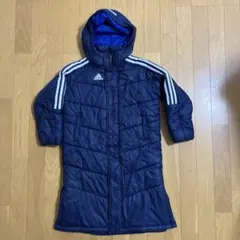 adidas キッズ用ベンチコートネイビー　120