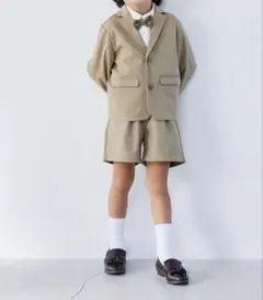 fluffyBROTHERS 130cm ベージュ フォーマルスーツ