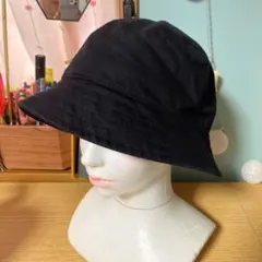 【美品】UNIQLO ユニクロ UVカット バケットハット ブラック 帽子のサムネイル