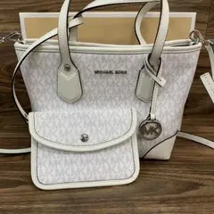 中古 MICHAEL KORS EVA エクストラスモール 2WAYハンドバッグ