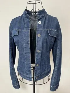 美品JUDY COLLECTION/ダークブルーデニムジャケット スタッズ付40