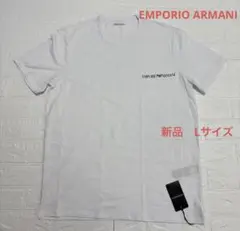 新品】EMPORIO ARMANI エンポリオアルマーニ 半袖Tシャツ L 白③